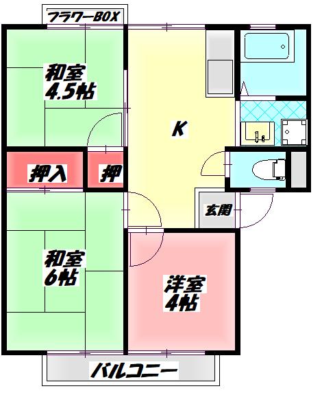 アーバン岩井 間取り図画像