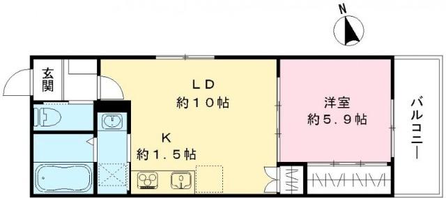 ユアメゾン　プリーモ 間取り図画像
