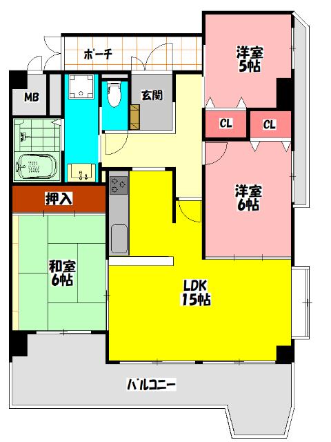 さくら館 間取り図画像