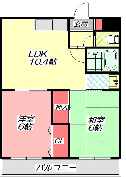 ローズハイム門真 間取り図画像