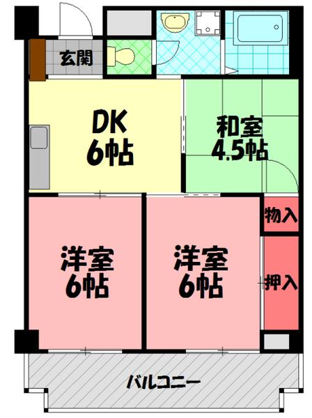 タウンプラザ東 間取り図画像