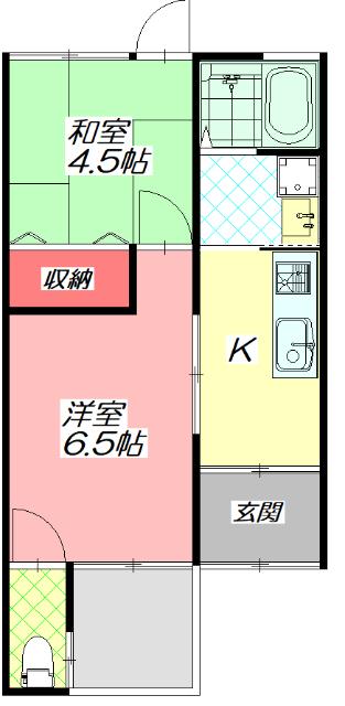 守口市八雲西町テラスハウス 間取り図画像