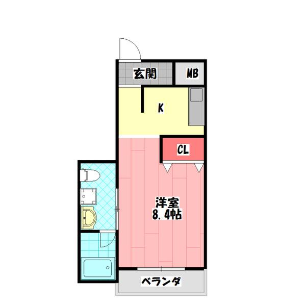 モデラート清水 間取り図画像