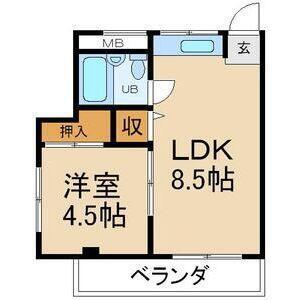 隆生ハイツ 間取り図画像
