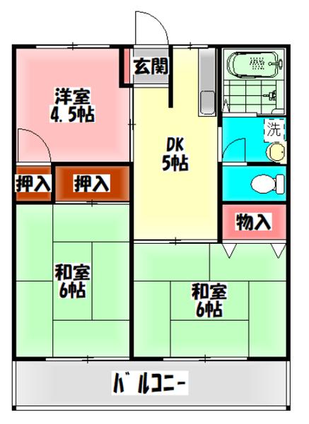 藤田第3高橋ハイツ 間取り図画像