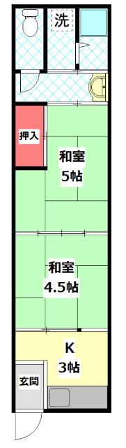 守口市八雲中町テラスハウス 間取り図画像