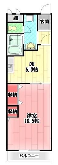 アサヒマンション 間取り図画像