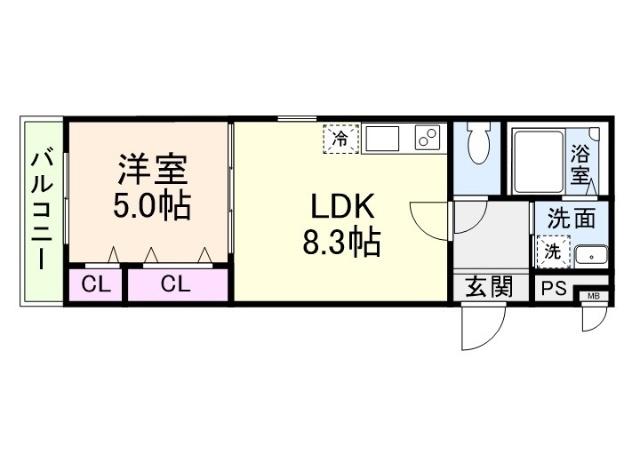 フジパレス新森Ⅴ番館 間取り図画像