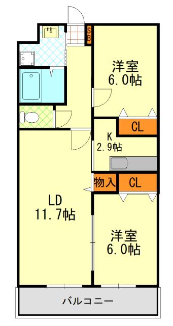 守口市佐太中町マンション 間取り図画像