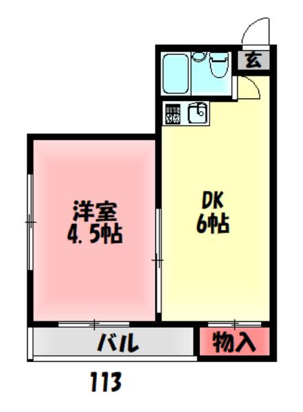 ウイング藤田 間取り図画像