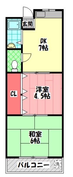 マンション淀 間取り図画像