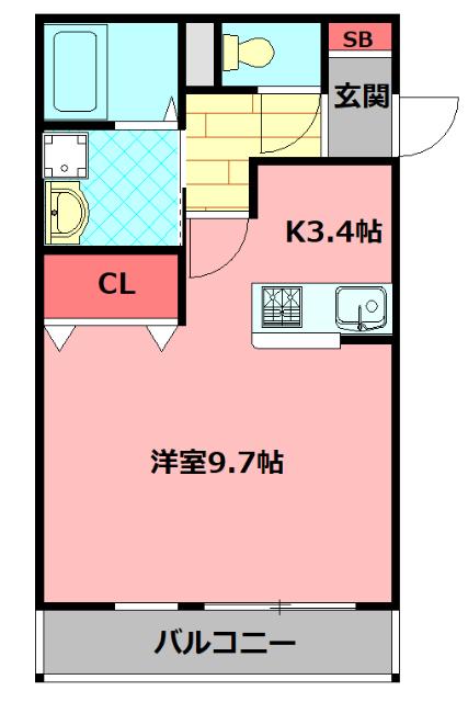 シャルム西町 間取り図画像