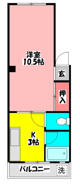 タナカハイツ 間取り図画像