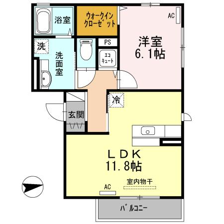 クレヴィアメゾン（305） 間取り図画像