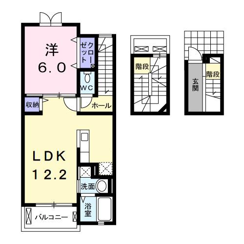 Ｖｉｌｌａ　ＢＲＩＳＥ（302） 間取り図画像