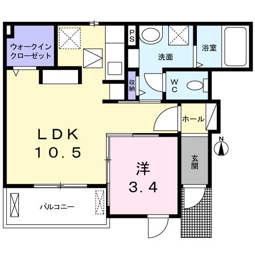 リエート　大日（103） 間取り図画像