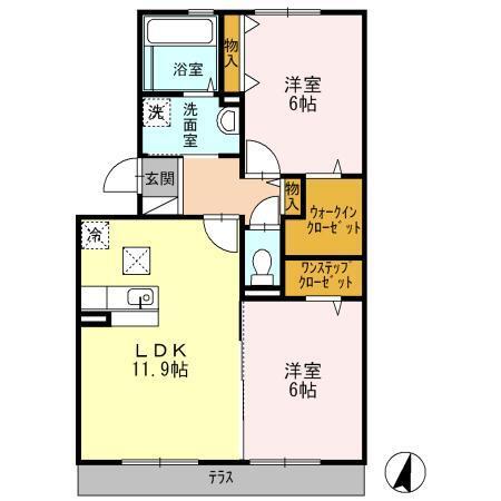 ロータスコート四宮（103） 間取り図画像