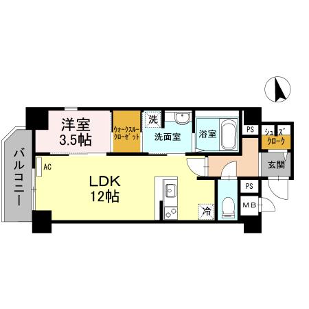 クレールフォレスタ（505） 間取り図画像