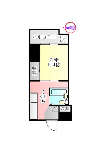 アワノビル（203） 間取り図画像