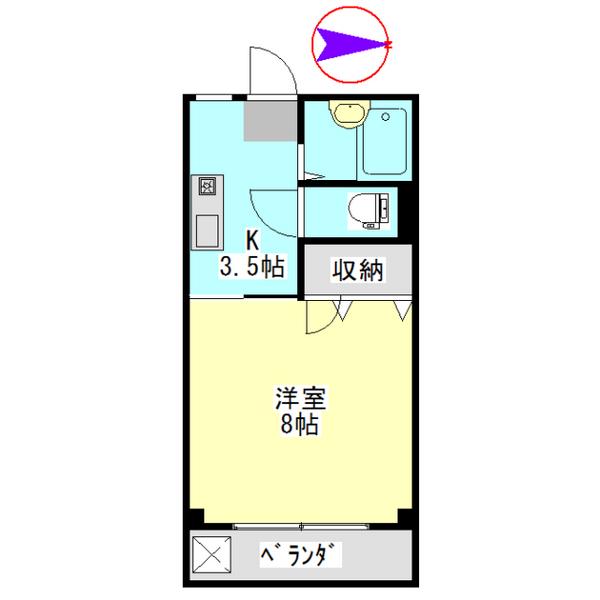 コーポ810Ⅱ（305） 間取り図画像