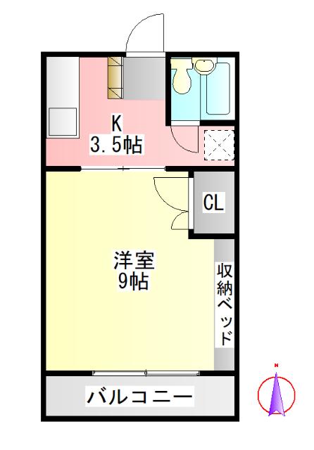 コーポラスシェトア（1-3） 間取り図画像