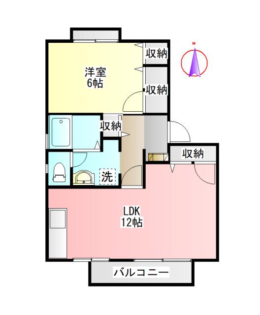 アネックス楓（202） 間取り図画像