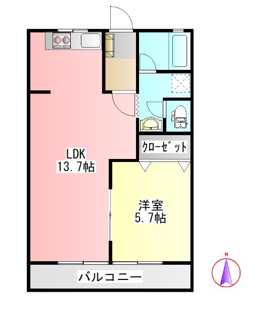 ブリリアントヒルズ西中島 間取り図画像