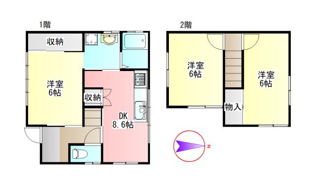 岐阜市守口町5丁目　中古戸建 間取り図画像