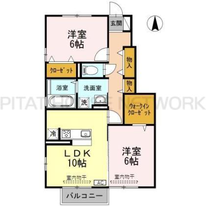 ジュネス向新庄ⅡA 間取り図写真