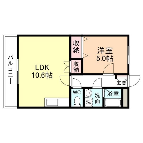 ソレイユ堀川（103） 間取り図画像