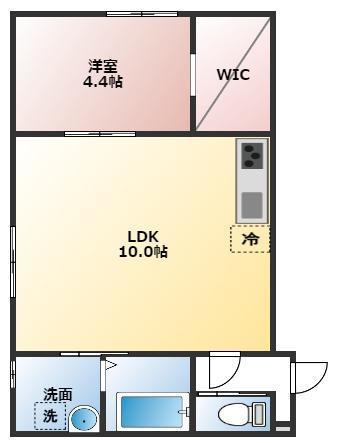 CranberryⅡ（102） 間取り図画像