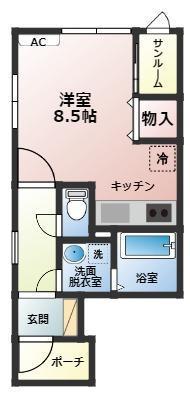 アバンティ磯部（A101） 間取り図画像