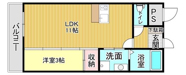 AQUE・粟島（102） 間取り図画像
