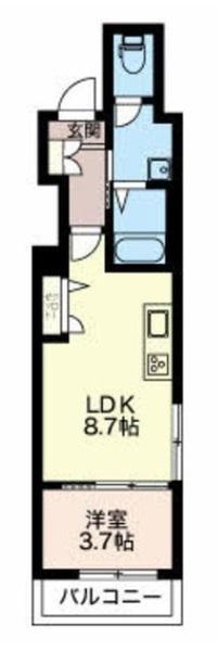 コンフォルト安田町（101） 間取り図画像