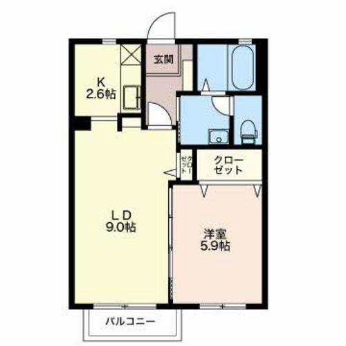 キャメロット　オアシス（206） 間取り図画像