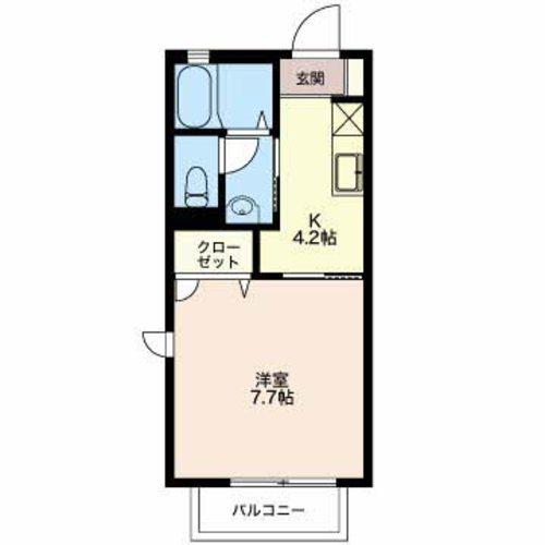 ベルプラージュ（201） 間取り図画像