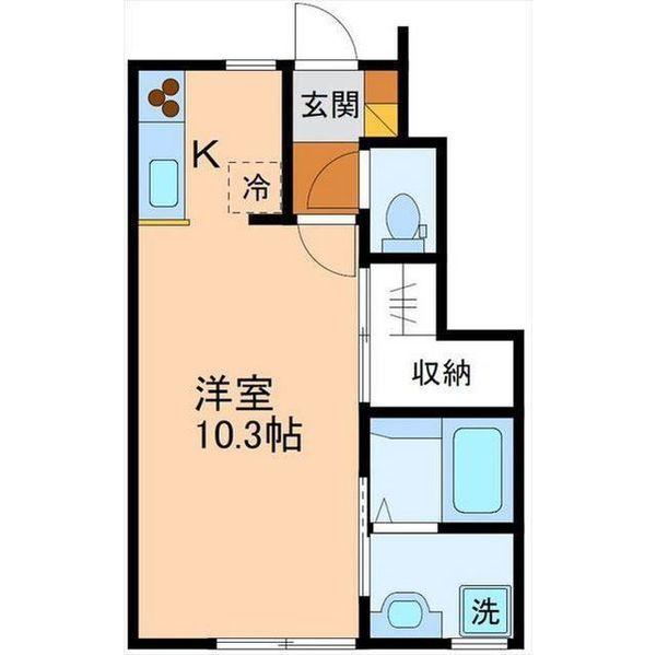 サン・ステージ五福　A棟（107） 間取り図画像