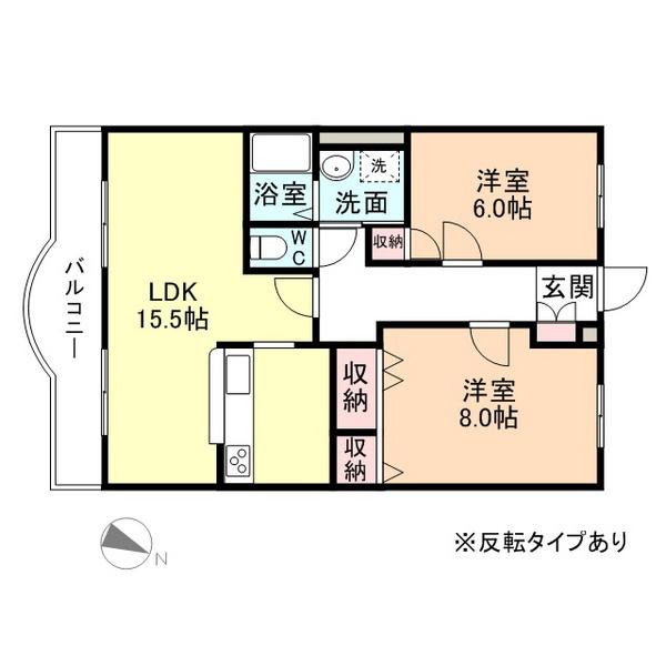 ハートフルマンション　ポラリス（201） 間取り図画像