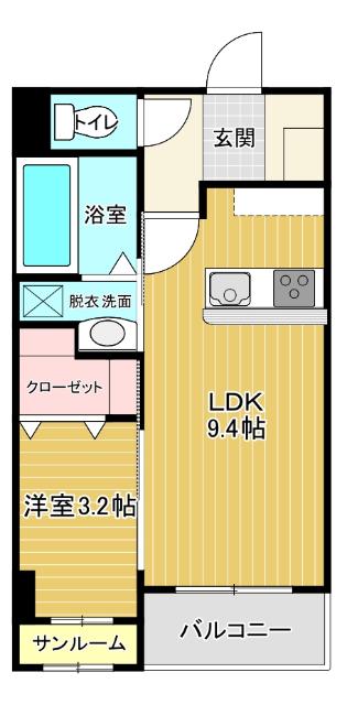 I-Vita Kurosaki（102） 間取り図画像