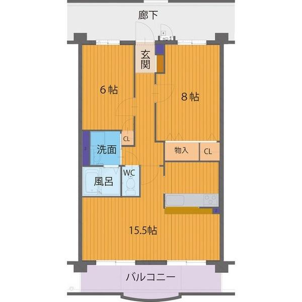 ハートフルマンション　マルシアン（202） 間取り図画像