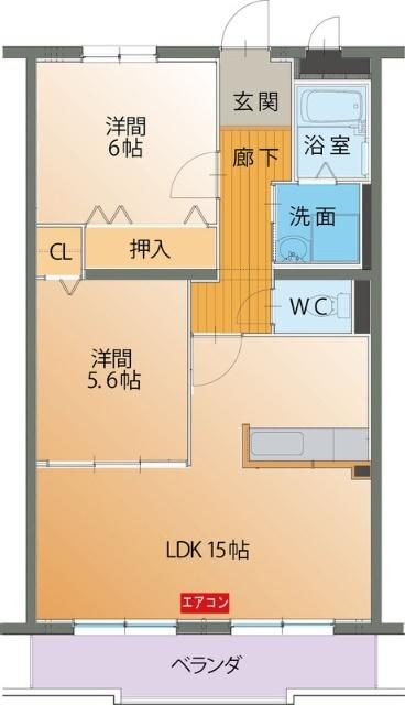 ハートフルマンション蘭（104） 間取り図画像