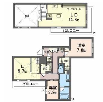 ヒストリア堀川小泉（302） 間取り図画像