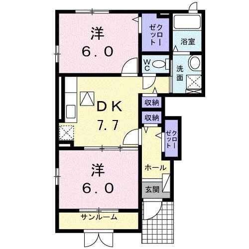 ベル・コリーヌ（101） 間取り図画像
