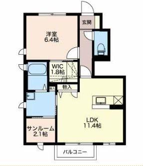 カーサフェリス（A102） 間取り図画像