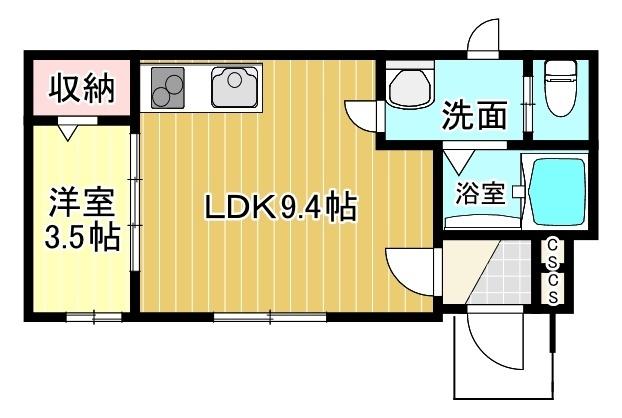 Courage(クラージュ)（103） 間取り図画像