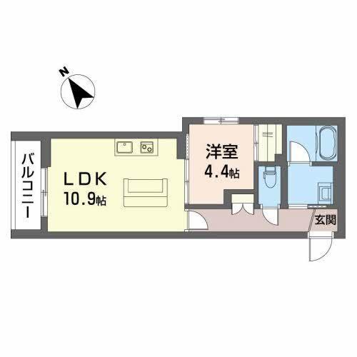 ロジ環水公園グランデ（201） 間取り図画像