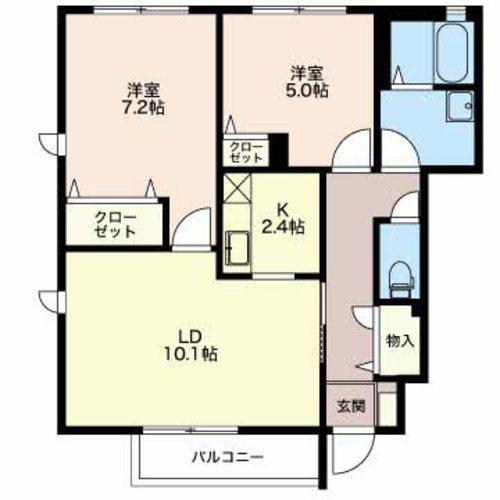 グランドゥールWAKOU（A102） 間取り図画像