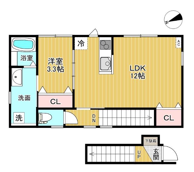 INTEGRAL　ISHIKURAMACHI（201） 間取り図画像