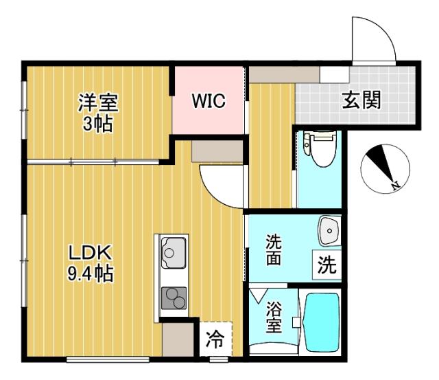 Felice稲荷公園前（202） 間取り図画像