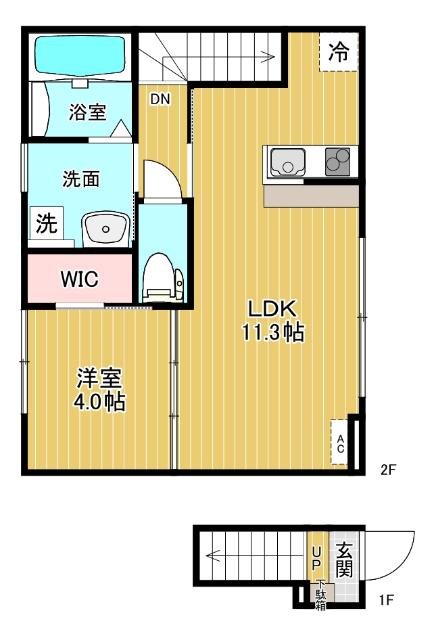 INTEGRAL下赤江（201） 間取り図画像